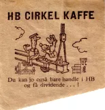 Straight ticket for Københavns Sporveje (KS), the back 85 ØRE. Du kan jo også bare handle i HB og få dividende...! (1964)