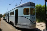 Sydney museum line with railcar 548 in Tramway Museum (2015)