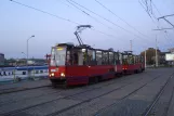 Szczecin tram line 6 with railcar 1033 at Dworzec Główny (2011)