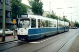 The Hague tram line 1 with articulated tram 3147 at Station Delft (2002)