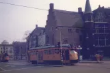The Hague tram line 12 with railcar 1128 on Plaats (1987)