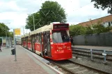 The Hague tram line 9 with articulated tram 3075 at Wouwermanstraat (2014)