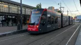 The Hague tram line 9 with low-floor articulated tram 5019 on Stationsplein (2022)