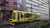 Tokyo Toei Streetcar Arakawa Line with railcar 8908 at Gakushuinshita (2017)