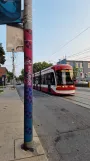 Toronto low-floor articulated tram 4489 on Queen St E at Broadview (2024)