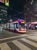 Toronto tram line 505 Dundas with low-floor articulated tram 4515 on Dundas St W (2022)