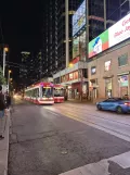 Toronto tram line 506 Carlton with low-floor articulated tram 4540 on Dundas St W (2022)