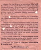 Transfer ticket for Københavns Sporveje (KS), the back  1.20 (1965)