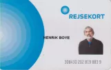 Travel card for Aarhus Letbane, the front (2018)