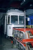 Trondheim museum tram 5 inside the depot Munkvoll (2005)