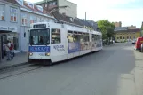 Trondheim tram line 9, Gråkallbanen with articulated tram 92 at St. Olavs gate (2009)