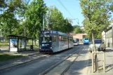 Trondheim tram line 9, Gråkallbanen with articulated tram 95 at Ila (2009)