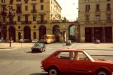 Turin tram line 15 on Piazza Vittorio Veneto (1982)
