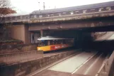 Ulm tram line 1  close by Hauptbahnhof (1998)