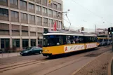 Ulm tram line 1 with articulated tram 2 on Olgastraße (1998)