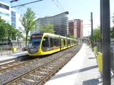 Utrecht tram line 20 with articulated tram 6017 at Graadt van Roggenweg (2022)