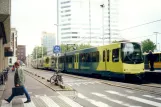 Utrecht tram line 21 with articulated tram 5015 at Moreelsepark (2002)