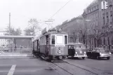 Vienna extra line 35 with railcar 4077 at Schottentor (1968)