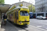 Vienna Ring-Tram with articulated tram 4866 at Burgring (2012)