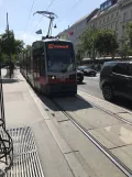 Vienna special event line U2Z with low-floor articulated tram 652 on Karlsplatz (2023)