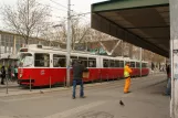 Vienna tram line 18 with articulated tram 4077 at Westbahnhof (2012)