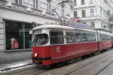 Vienna tram line 2 with articulated tram 4538 on Josefstädter Straße (2013)