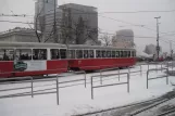 Vienna tram line 2 with sidecar 1222 on Franz-Josefs-Kai (2013)