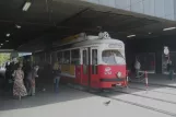 Vienna tram line 21 with articulated tram 4748 at Praterstern (2008)