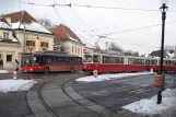 Vienna tram line 38 with articulated tram 4035 at Grinzing (2013)
