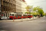 Vienna tram line 43 at Landesgerichtsstraße (2001)