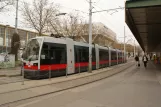 Vienna tram line 6 with low-floor articulated tram 608 at Westbahnhof (2012)