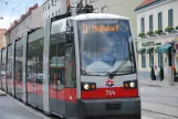 Vienna tram line D with low-floor articulated tram 764 on Heiligenstädter Straße (2014)