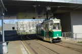 Warsaw museum tram 5, the front Metro Młociny (2011)