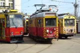 Warsaw railcar 1250 at the depot Carriage Plant Implementation R-2 "Prague" (2011)