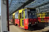 Warsaw tram line 5 with railcar 1092 at Metro Młociny (2011)