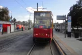 Warsaw tram line 7 with railcar 1293 at Rondo Waszyngtona (2012)