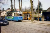 Woltersdorf tram line 87 with railcar 29 at Schleuse (1994)