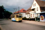 Woltersdorf tram line 87 with railcar 32 at Fasanenstraße (2001)