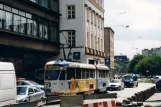 Wrocław tram line 7 with articulated tram 2017 on Świdnicka (2004)