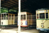 Wuppertal railcar 49 inside the depot Betriebshof Kohlfurther Brücke (2002)