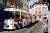 Würzburg extra line 1 with articulated tram 208 at Brücknerstraße (2007)