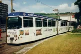 Würzburg tram line 5 with articulated tram 211 at Hauptbahnhof (1998)