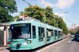 Würzburg tram line 5 with low-floor articulated tram 258 at Grombühl/Uni-Kliniken (2007)