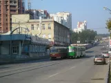 Yekaterinburg tram line 14 with railcar 328 on ulitsa 8 Marta (2009)
