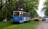 Yenakiieve railcar 022 on Gagarina Ulitsa (2011)