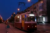 Yevpatoria tram line 3 with railcar 012 on Frunze street (2011)