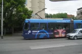 Zagreb articulated tram 2106 on Maksimirska cesta (2008)