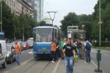 Zagreb extra line 3 with articulated tram 320 at Zagrepčanka (2008)