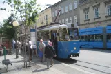 Zagreb tram line 12 with railcar 211 at Draškovićeva (2008)