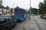 Zagreb tram line 12 with sidecar 703 on Ozaljska ulica (2008)